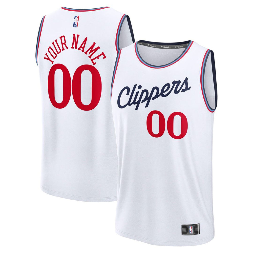 LA Clippers Fanatics Youth Fast Break Custom Replica Jersey product image 1