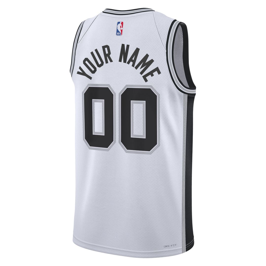 San Antonio Spurs Nike Unisex Swingman Custom Jersey White product image 3