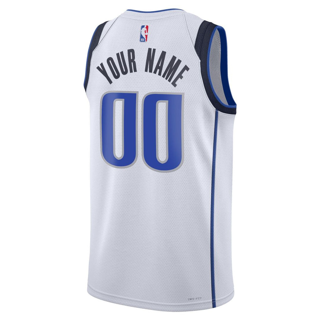 Dallas Mavericks Nike Unisex Swingman Custom Jersey White product image 3