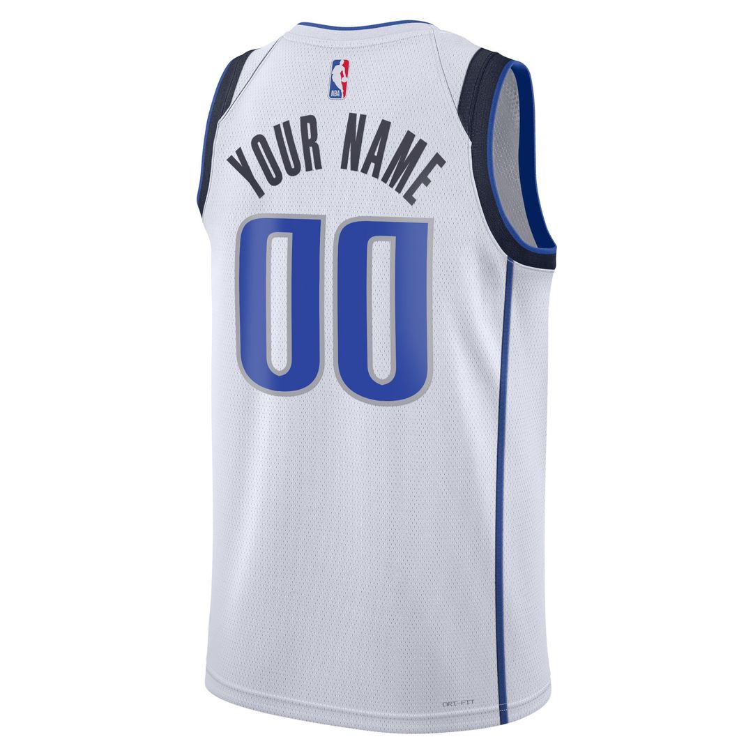 Dallas Mavericks Nike Unisex Swingman Custom Jersey White product image 3