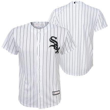 Youth MLB Branded Chicago White Sox Blank White Home Cool Base Jersey product image 1, provided for visual reference and