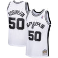San Antonio Spurs David Robinson Mitchell & Ness White 1998/99 Hardwood Classics Swingman Jersey for Men product image 1,
