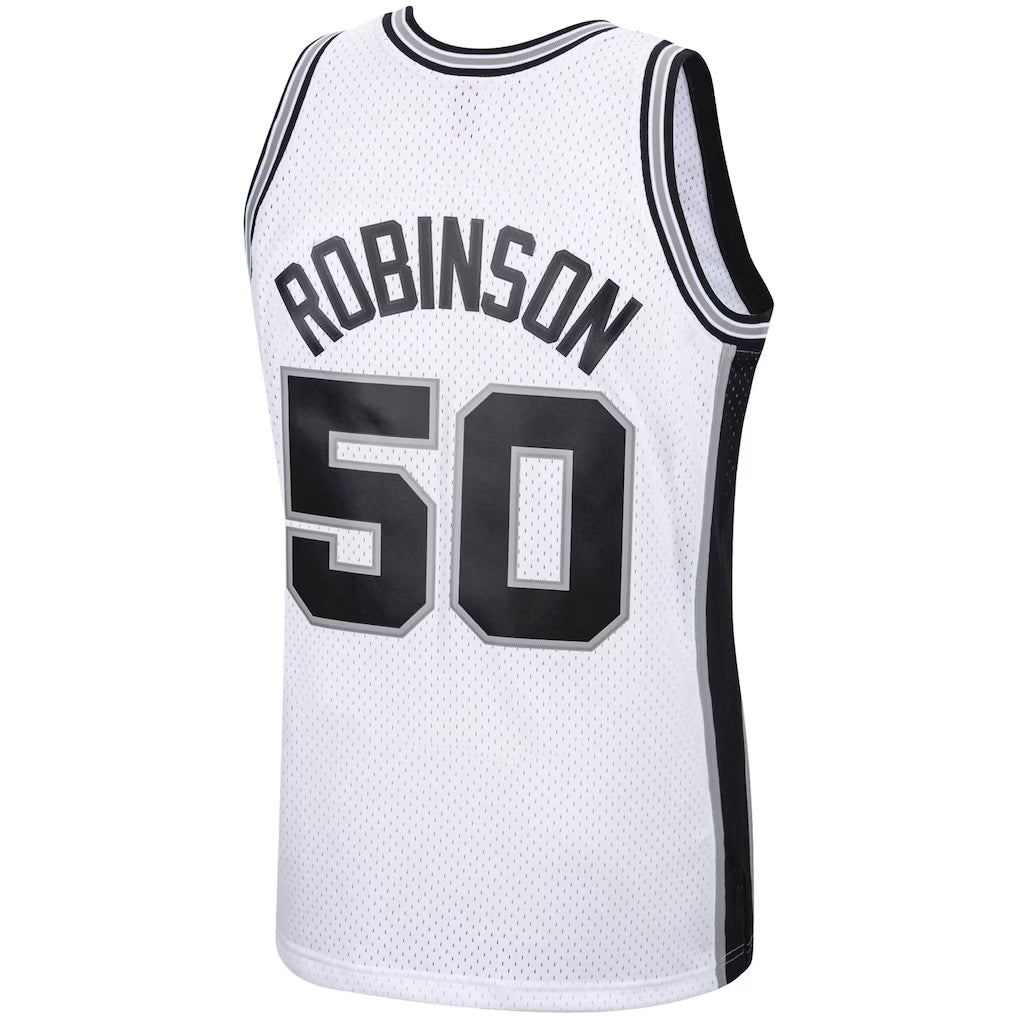 San Antonio Spurs David Robinson Mitchell & Ness White 1998/99 Hardwood Classics Swingman Jersey for Men product image 3,
