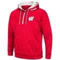 NCAA Wisconsin Badgers Wonder Marled 1/4 Zip Hoodie By Colosseum Athletics for Men product image 1, provided for visual