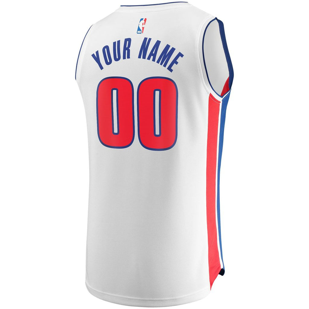 Detroit Pistons Fanatics Fast Break Custom Replica Jersey product image 3