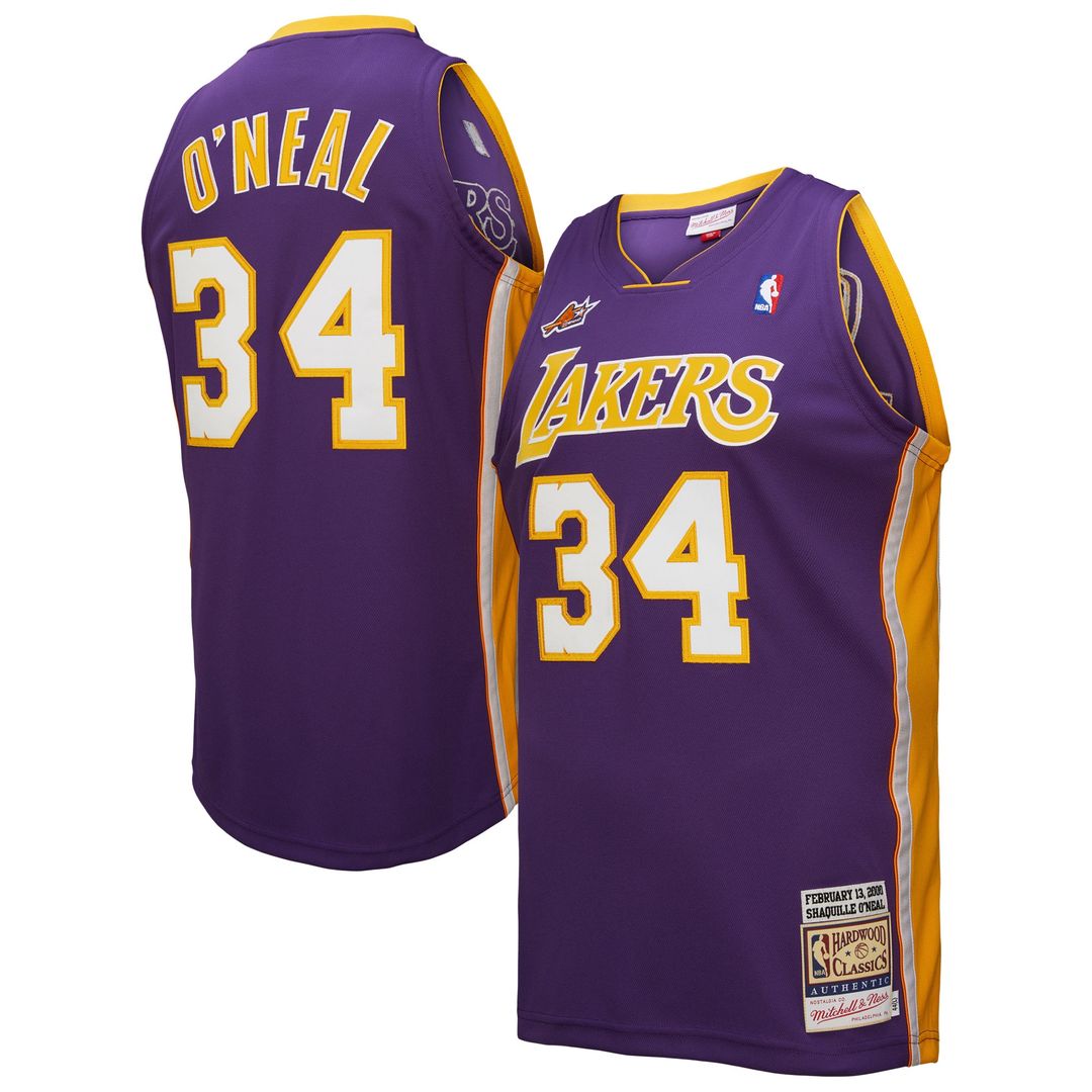 Los Angeles Lakers Shaquille O'Neal Mitchell & Ness 2000 product image 1