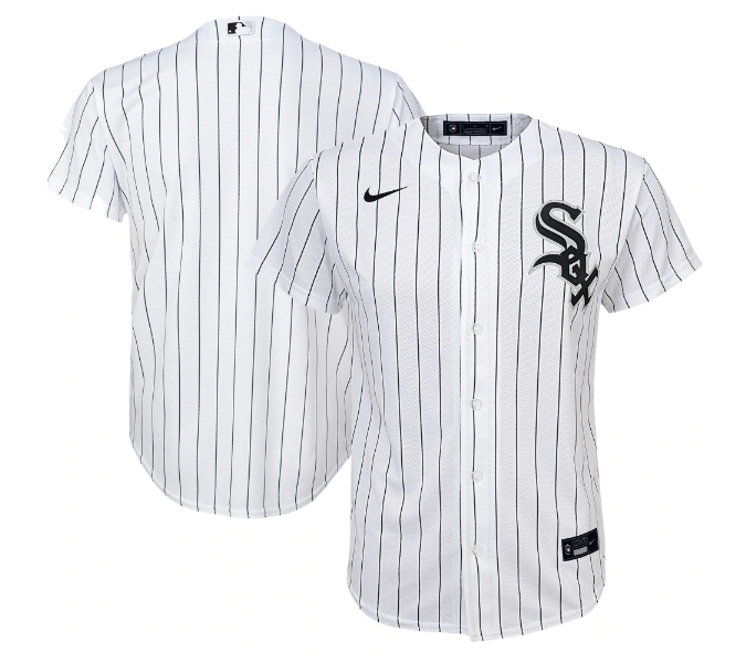 Child Chicago White Sox Nike White Home Replica Team Jersey product image 1, provided for visual reference and product