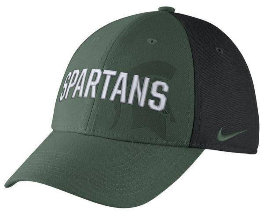 Michigan State Spartans Nike NCAA Classic 99 Swoosh One Size Flex Cap product image 1, provided for visual reference and