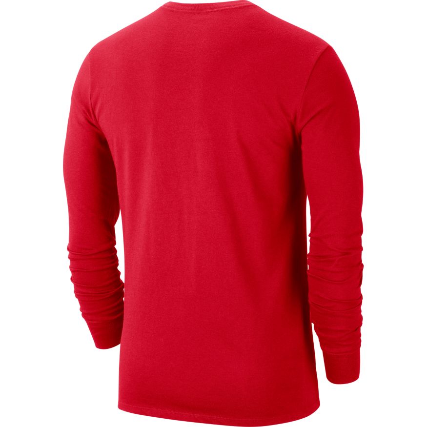 Georgia Bulldogs Long Sleeve Red College Nike Dri-Fit T-Shirt for Men product image 2, provided for visual reference and