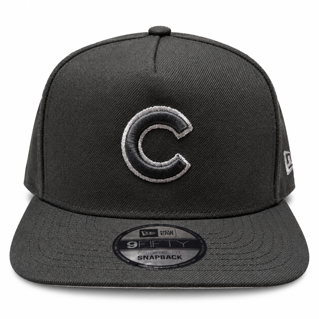 Chicago Cubs Mlb Black & Silver Foul Ball A-Frame 9Fifty Snapback product image 2, provided for visual reference and product