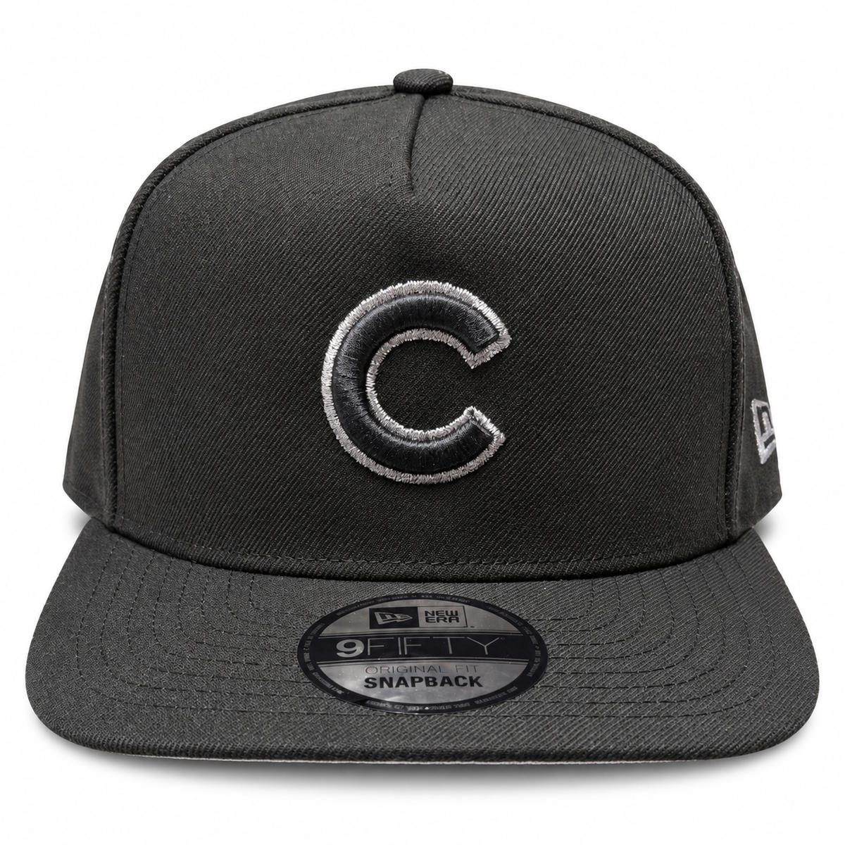 Chicago Cubs Mlb Black & Silver Foul Ball A-Frame 9Fifty Snapback product image 2, provided for visual reference and product