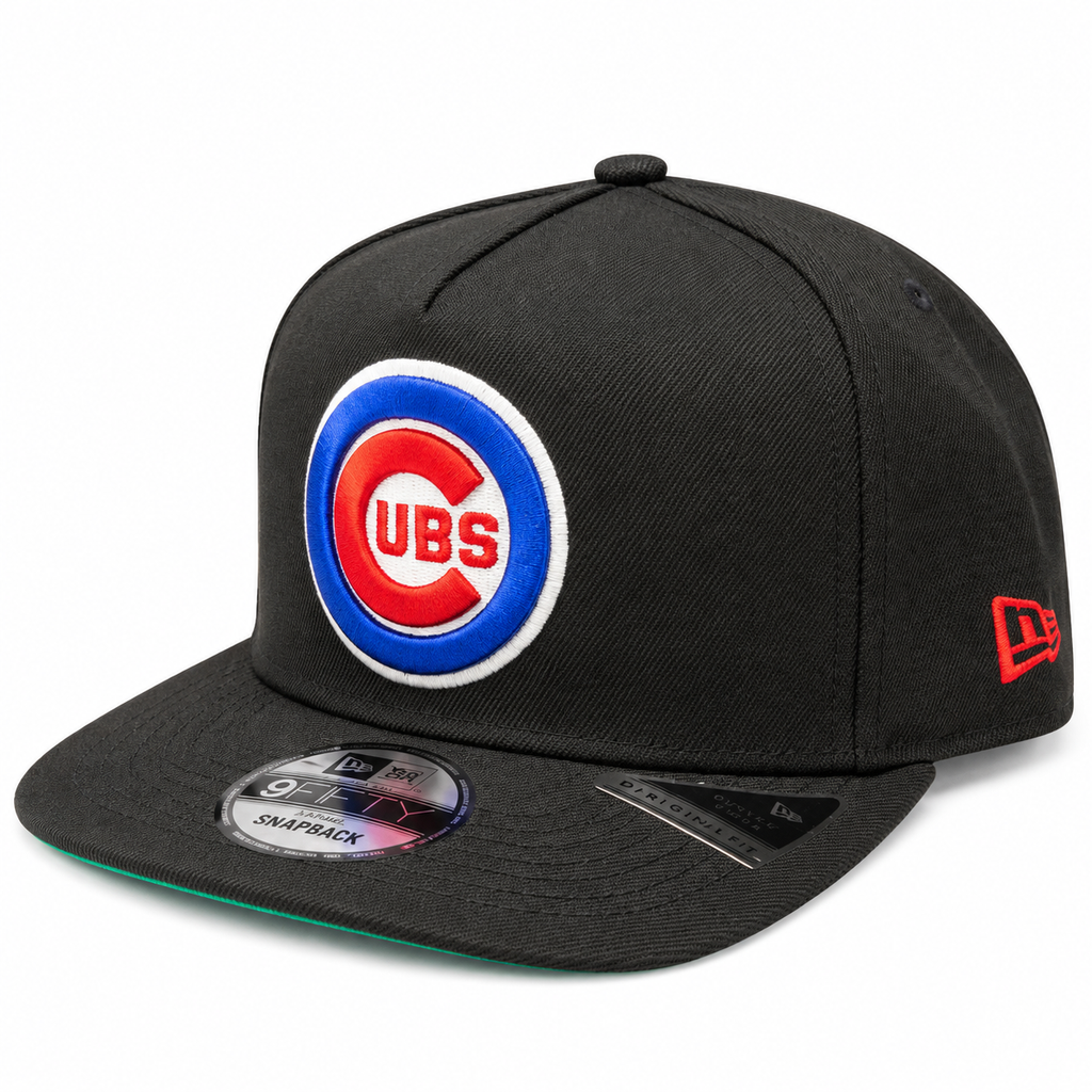 Chicago Cubs MLB Black 2016 World Series Gold Patch A-Frame 9Fifty Snapback product image 3, provided for visual reference