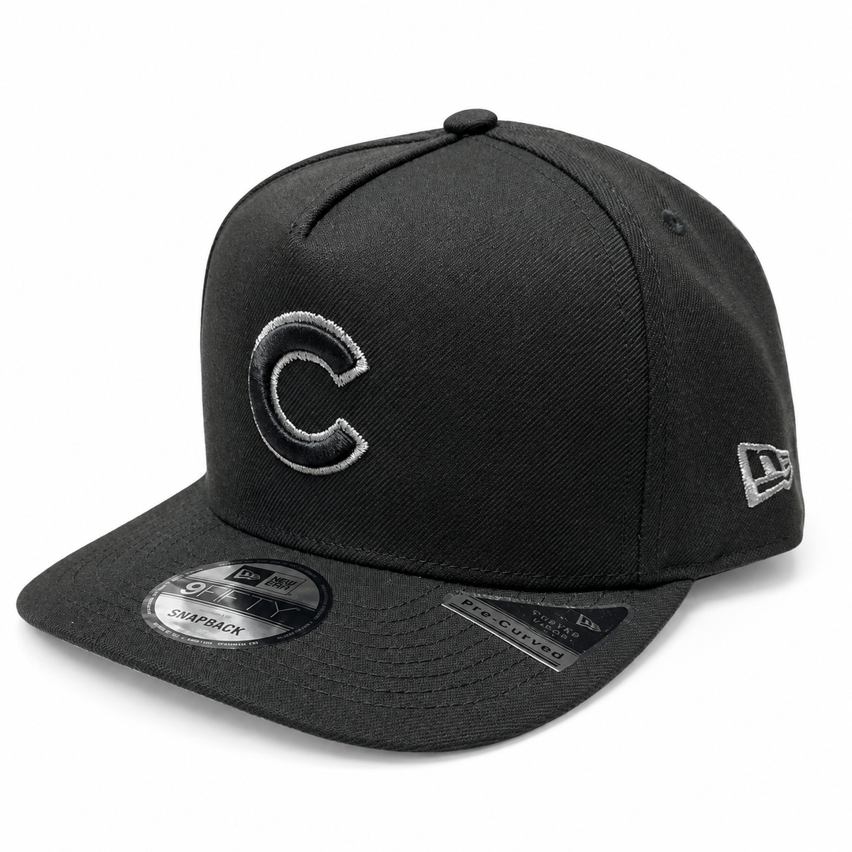Chicago Cubs Mlb Black & Silver Foul Ball A-Frame 9Fifty Snapback product image 3, provided for visual reference and product