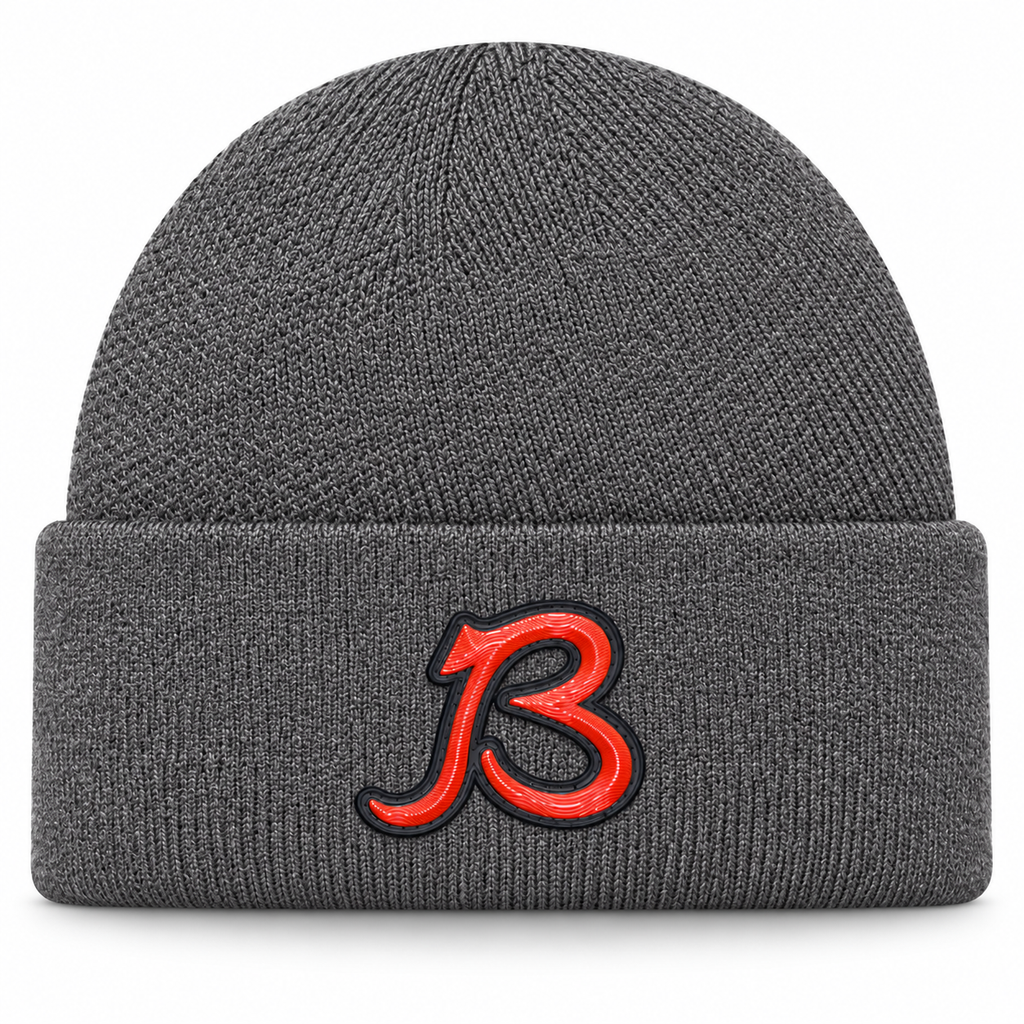 Chicago Bears 2026 New Era Official Sideline Gray Skully Knit Hat- B Logo product image 1, provided for visual reference and