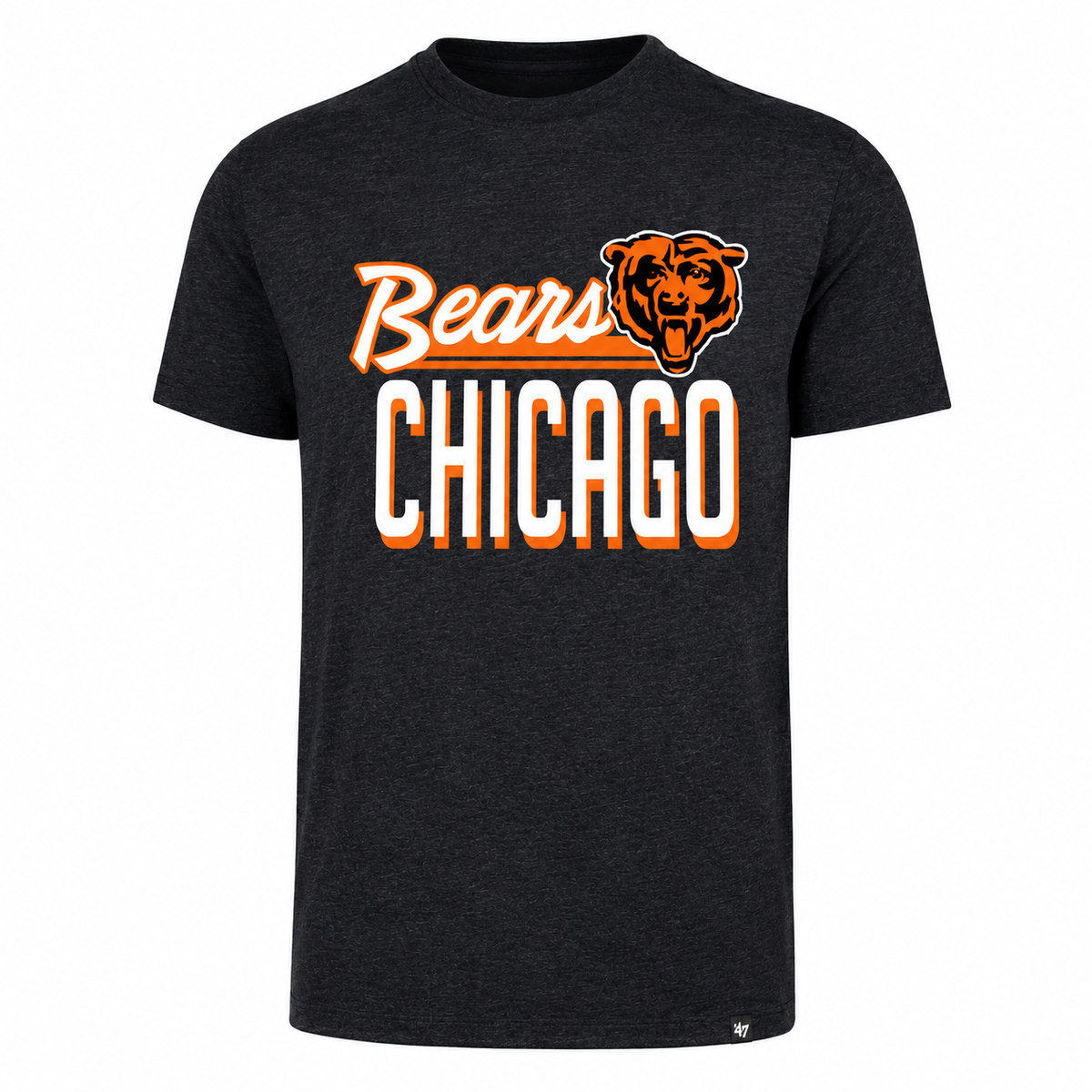 Chicago Bears NFL Retro Script Regional Club T-Shirt By ’47 Brand for Men product image 1, provided for visual reference and