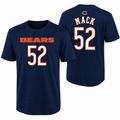 Youth Chicago Bears Khalil Mack Navy Mainliner Name & Number T-Shirt product image 1, provided for visual reference and