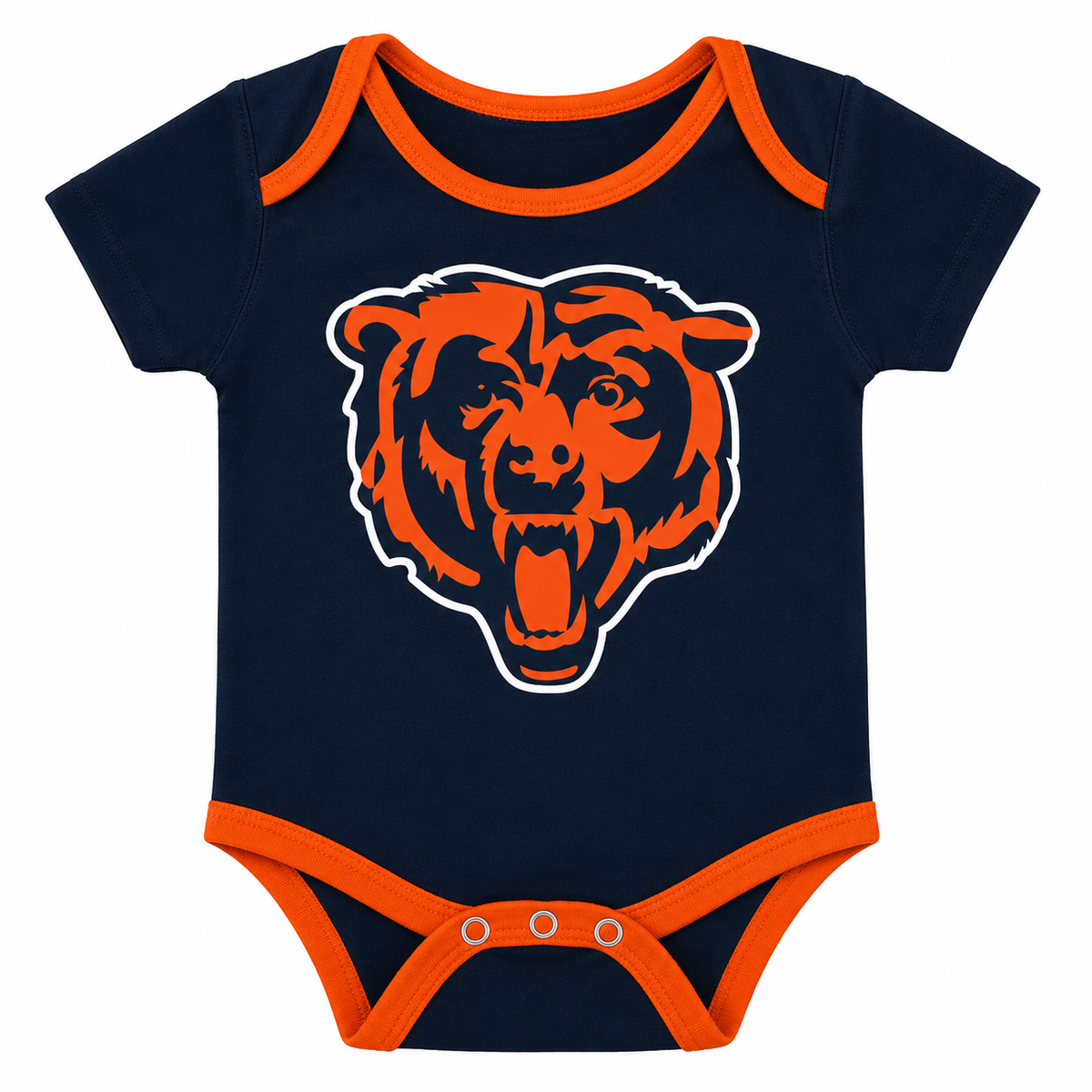 Newborn/Infant Chicago Bears Champ 3-Piece Short Sleeve Creeper Set product image 3, provided for visual reference and