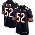Chicago Bears Khalil Mack Nike Navy 100th Season Game Jersey for Men product image 1, provided for visual reference and