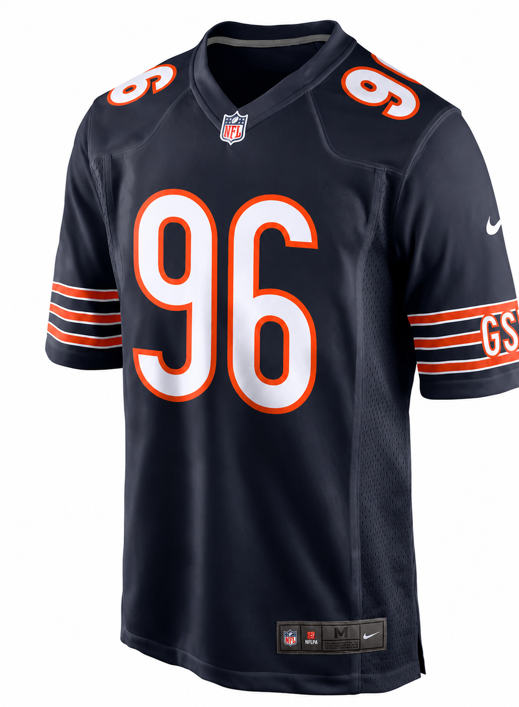 Chicago Bears Akiem Hicks Mens Nike Navy Replica Game Jersey product image 3, provided for visual reference and product