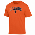 Illinois Fighting Illini Orange Champion T-shirt for Men product image 1, provided for visual reference and product detail