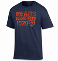 Chicago Bears Navy Champion T-shirt for Men product image 1, provided for visual reference and product detail review