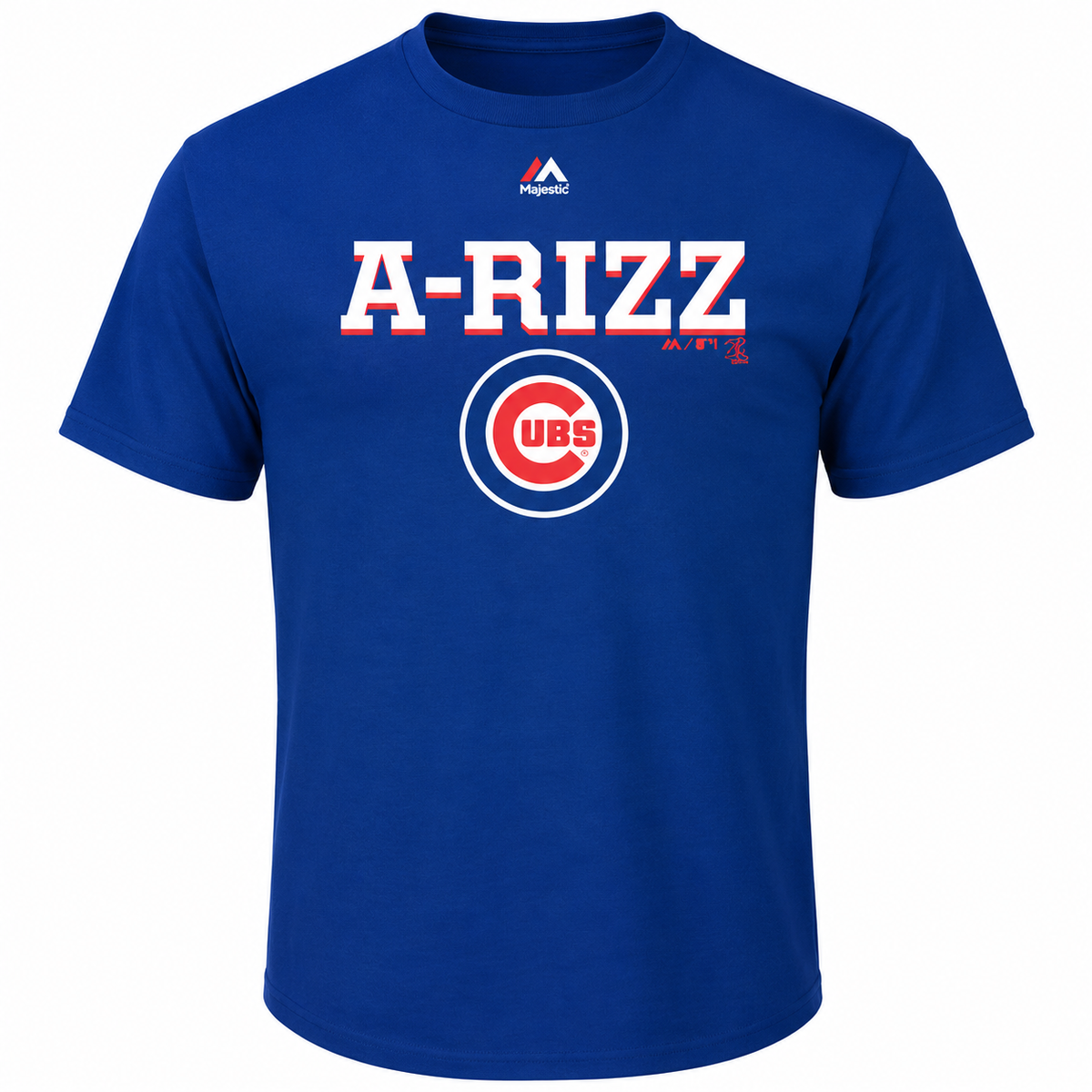 Chicago Cubs Anthony Rizzo - In for the Win Player T-Shirt for Men product image 1, provided for visual reference and