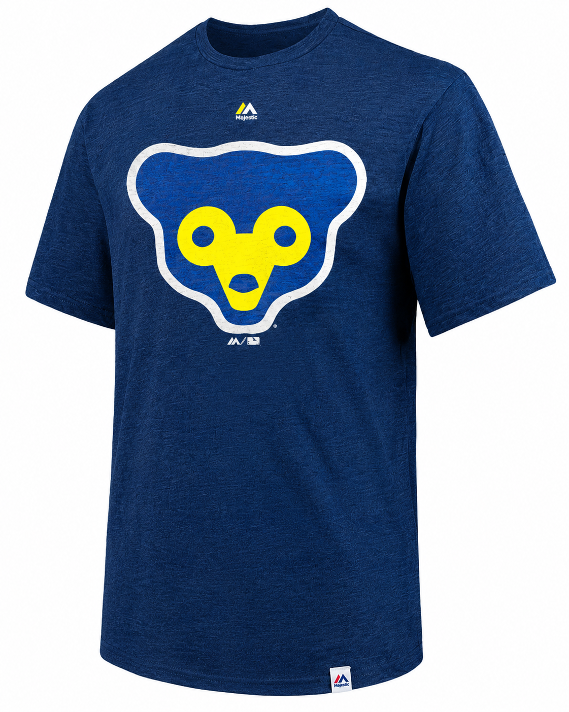 Chicago Cubs Cooperstown Collection 1969 Logo Blue T-Shirt By Majestic for Men product image 1, provided for visual