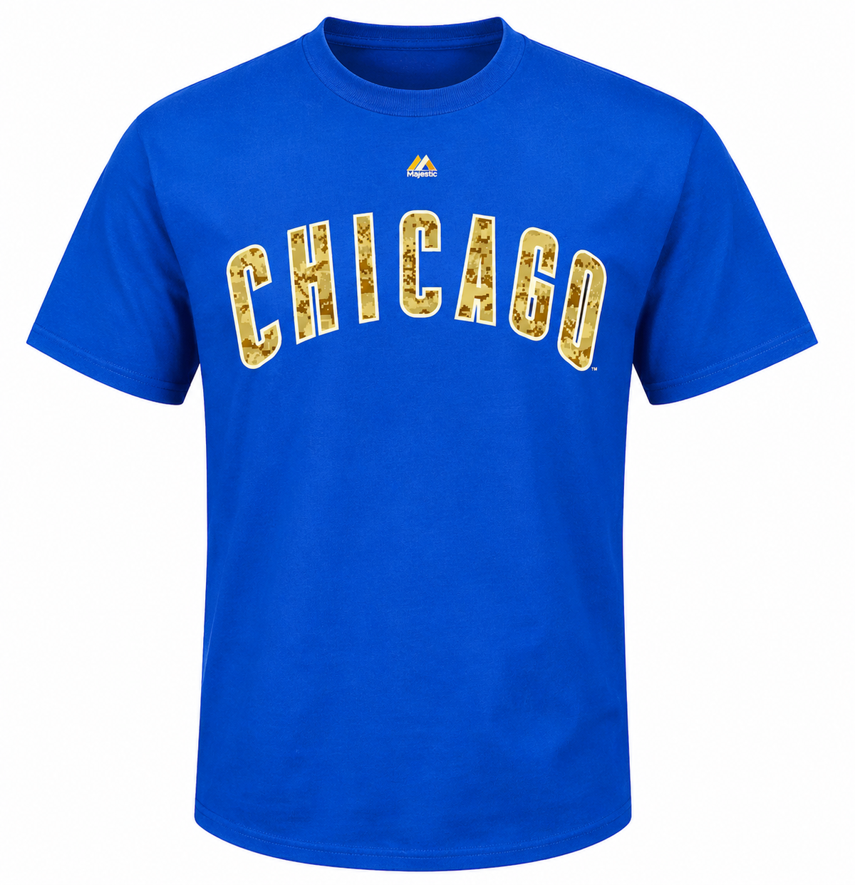 Chicago Cubs Desert Camo Wordmark T-Shirt for Men product image 1, provided for visual reference and product detail review