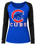 Chicago Cubs Dynamic Hooded Top for Women product image 1, provided for visual reference and product detail review