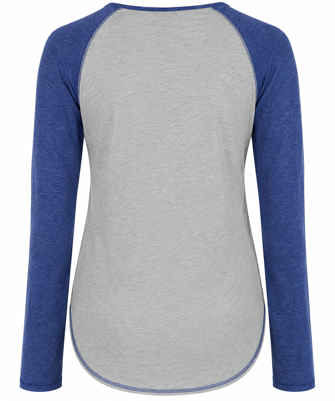 Chicago Cubs Gray/Blue Line Drive Long Sleeve T-Shirt for Women product image 2, provided for visual reference and product