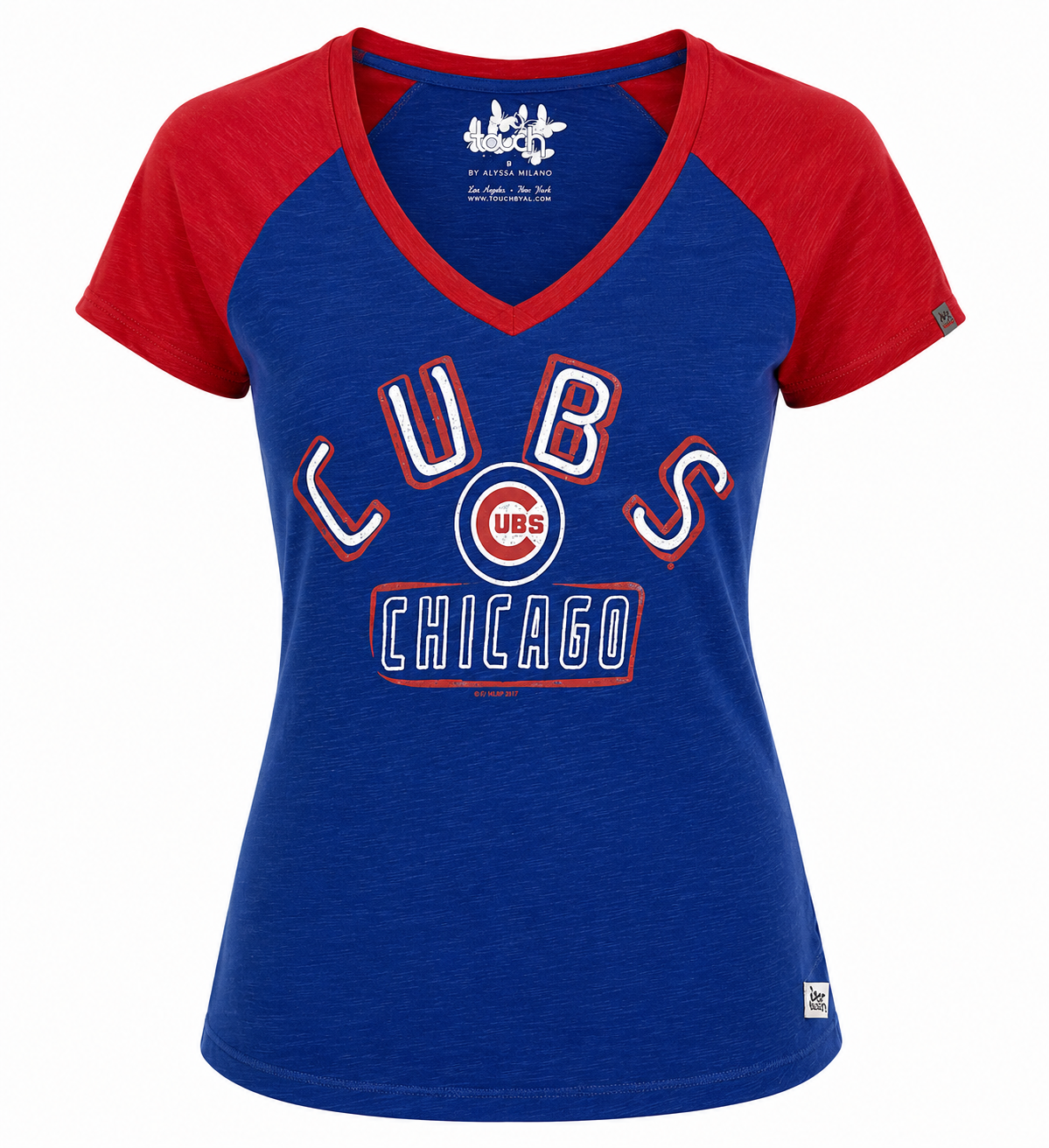 Chicago Cubs Royal Ace T-Shirt by Touch for Women product image 1, provided for visual reference and product detail review