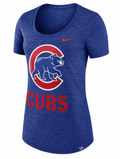 Chicago Cubs Nike Women Marled Boyfriend 1.7 T-Shirt product image 1, provided for visual reference and product detail review