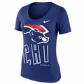 Chicago Cubs Stack 1.7 Royal Blue T-Shirt By Nike for Women product image 1, provided for visual reference and product