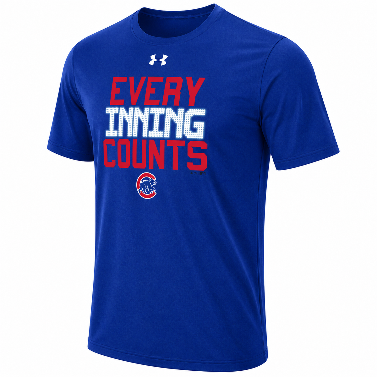 Chicago Cubs Under Armour Heathered Royal Every Inning Counts T-Shirt for Men product image 1, provided for visual reference