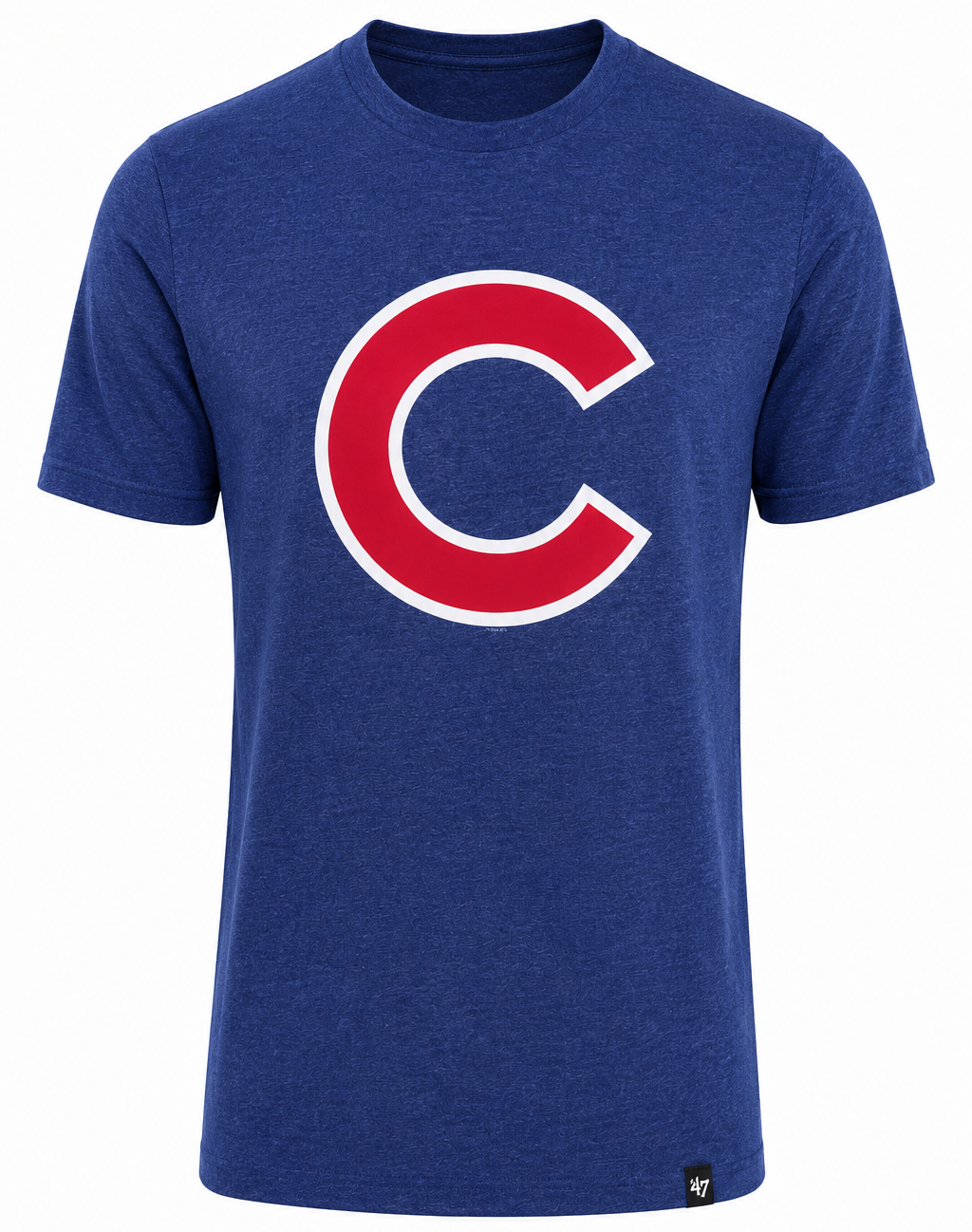 47 Mens Chicago Cubs Royal Club T-Shirt product image 1, provided for visual reference and product detail review