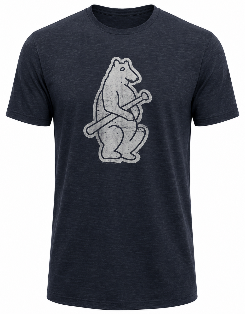 Chicago Cubs 47 Brand MLB Men Cooperstown Scrum Premium Navy T-Shirt product image 1, provided for visual reference and