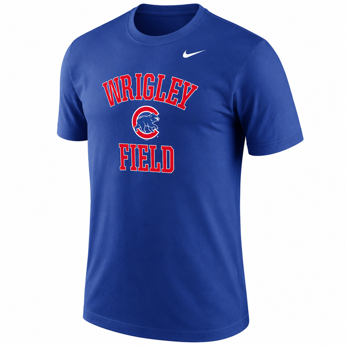Chicago Cubs Nike Royal Blue Wrigley Field Local Phrase T-Shirt for Men product image 1, provided for visual reference and
