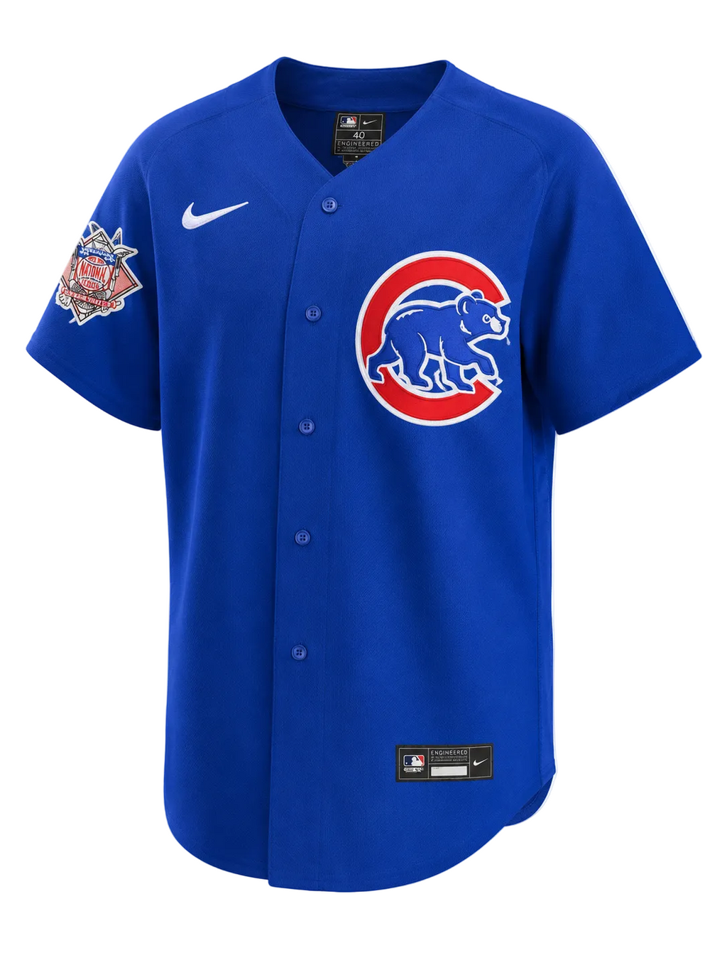Chicago Cubs Nico Hoerner Nike Alternate Blue Authentic Player Jersey for Men product image 2, provided for visual reference