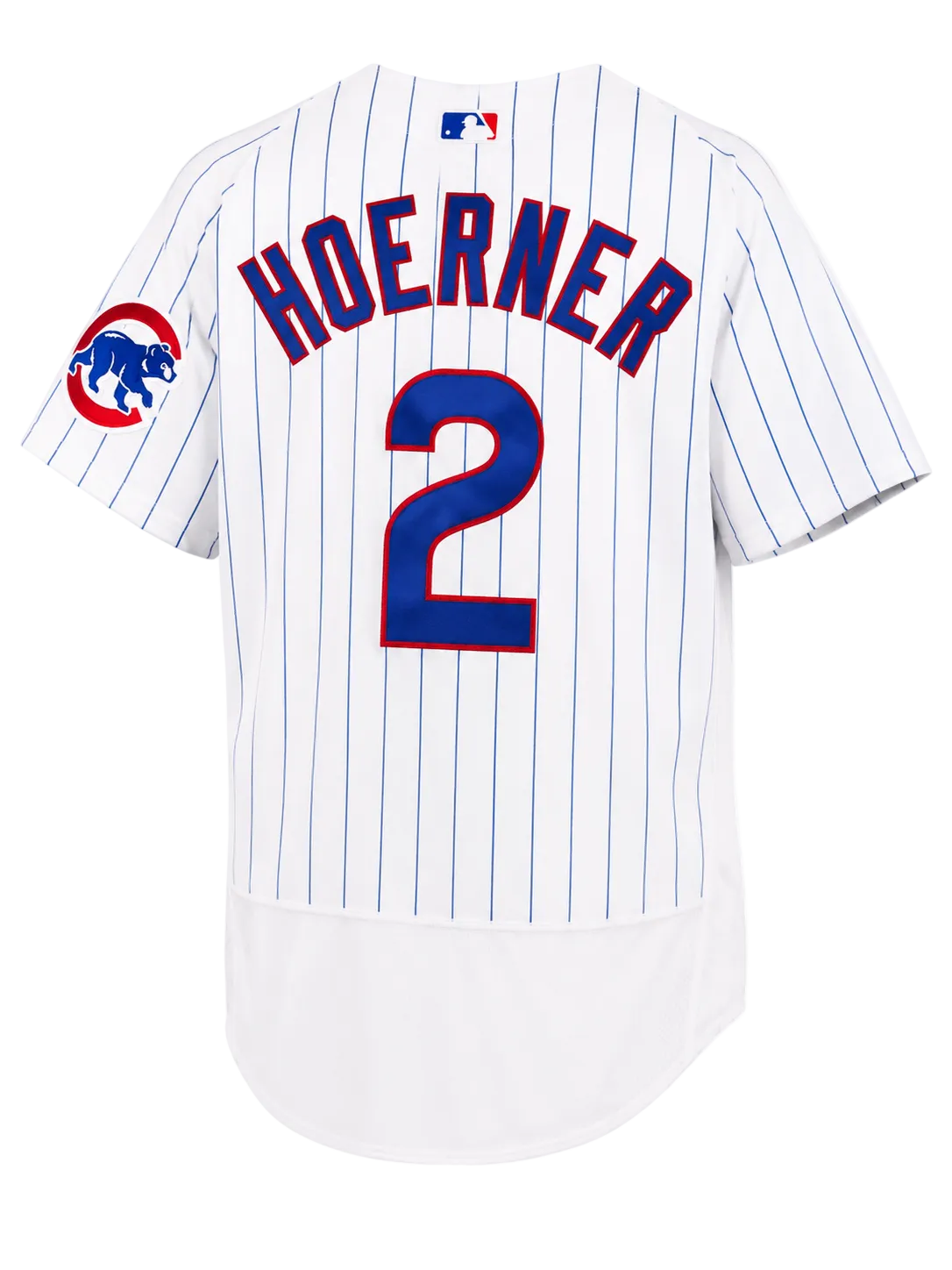 Chicago Cubs Nico Hoerner Nike Home White Authentic Player Jersey for Men product image 1, provided for visual reference and