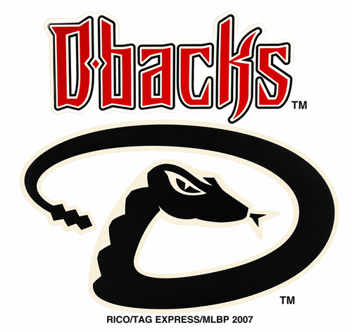 Arizona Diamondbacks Rico MLB Small Static Decal product image 1, provided for visual reference and product detail review