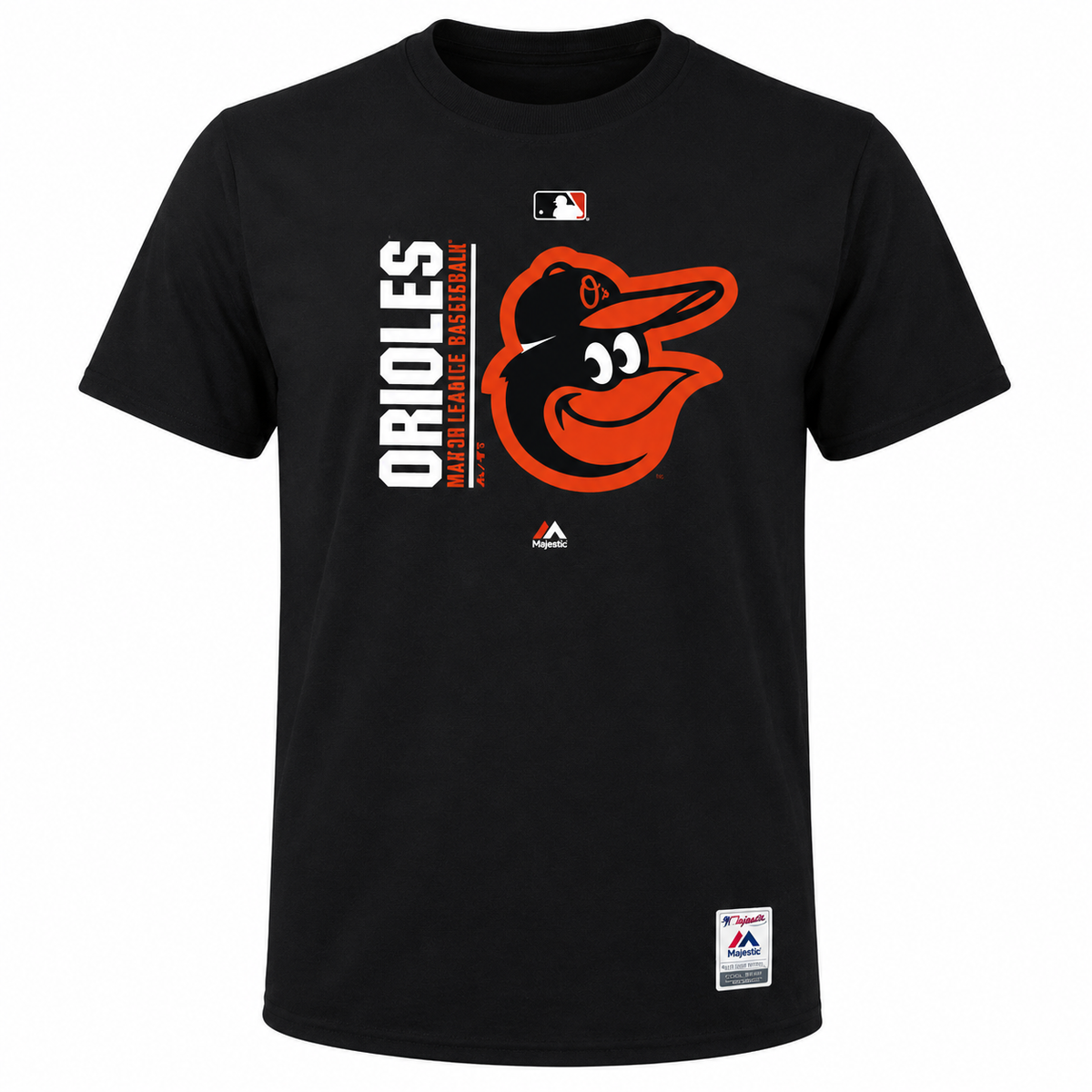 MLB Baltimore Orioles Majestic Black Authentic Collection Team Icon T-Shirt for Men product image 1, provided for visual