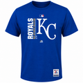 MLB Kansas City Royals Majestic Royal Authentic Collection Team Icon T-Shirt for Men product image 1, provided for visual