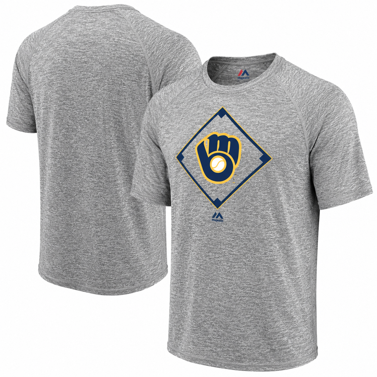 MLB Milwaukee Brewers Slate Gray Just Getting Started T-Shirt for Men product image 1, provided for visual reference and