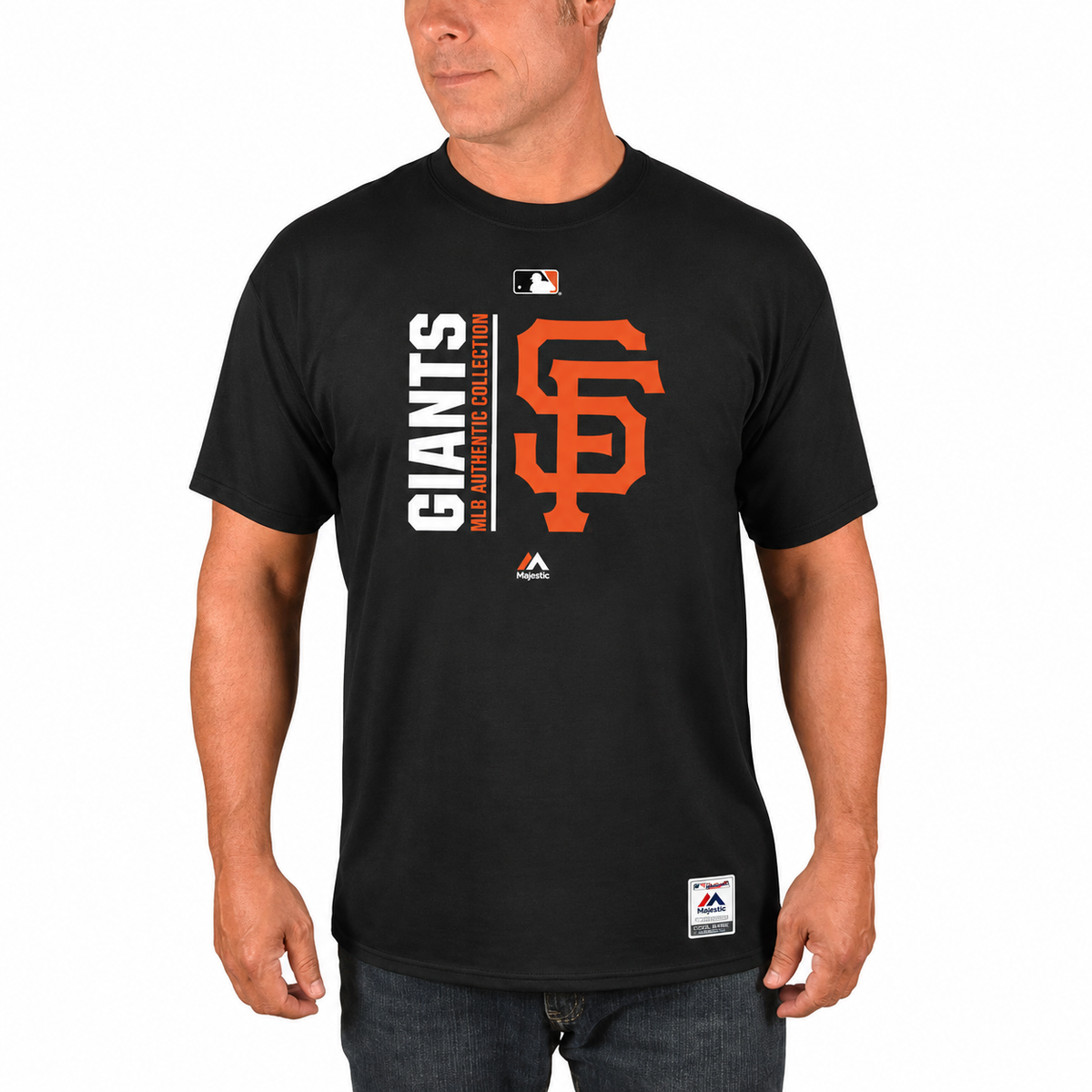 MLB San Francisco Giants Majestic Black Authentic Collection Team Icon T-Shirt for Men product image 1, provided for visual
