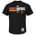 MLB Men San Francisco Giants Black Authentic Collection Team Favorite T-Shirt product image 1, provided for visual reference