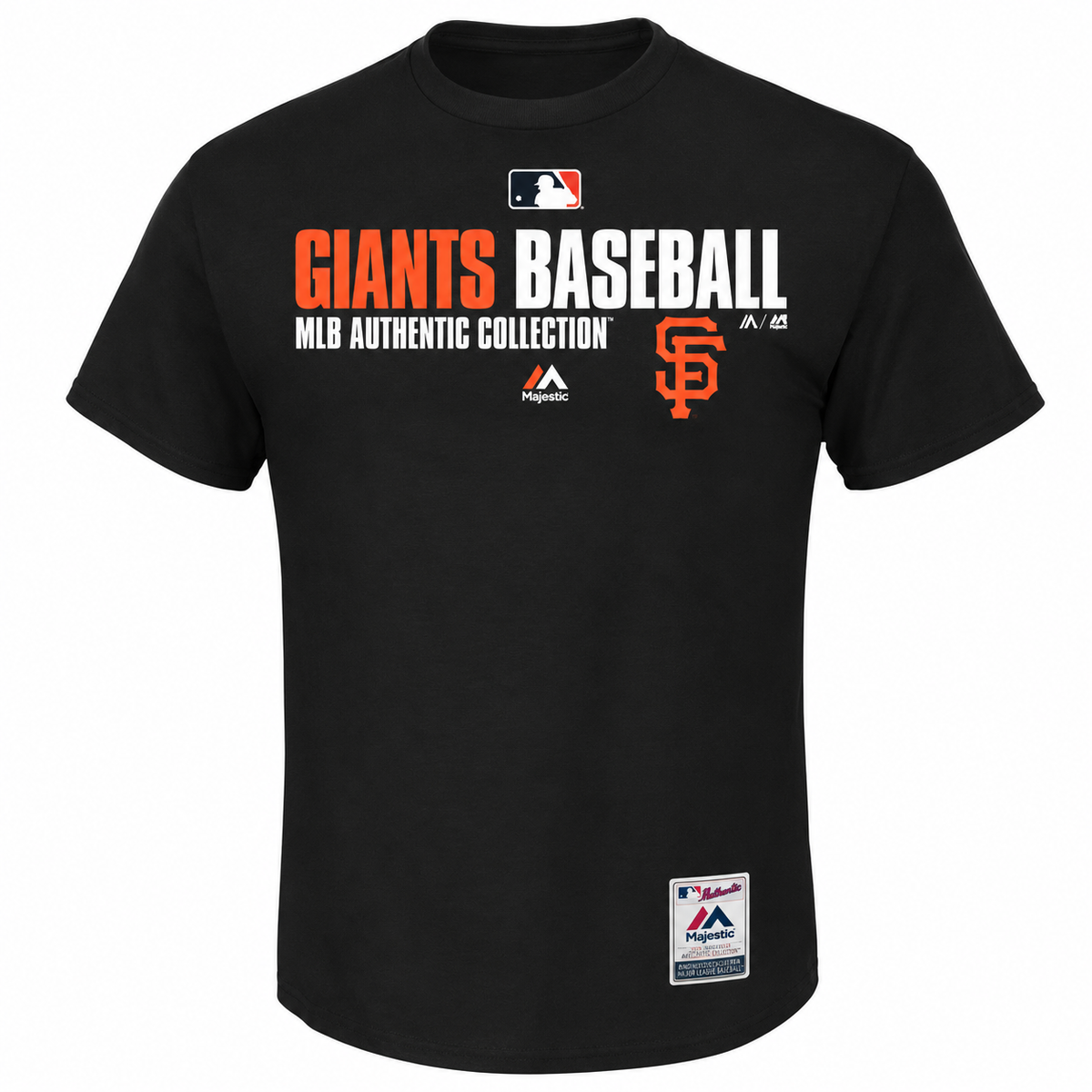 MLB Men San Francisco Giants Black Authentic Collection Team Favorite T-Shirt product image 1, provided for visual reference