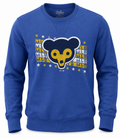 Men’s Chicago Cubs 1969 Logo Cooperstown Collection Triblend Fleece Crew Neck Sweatshirt product image 1, provided for