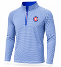 Chicago Cubs Orion 1/4 Zip Royal/White Level Wear Track Jacket for Men product image 1, provided for visual reference and