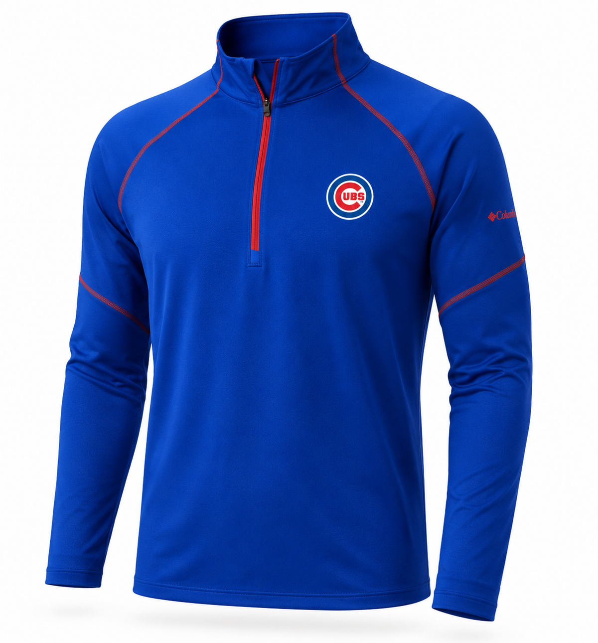 Chicago Cubs Columbia Omni-Wick Panel Pullover Jacket for Men product image 1, provided for visual reference and product