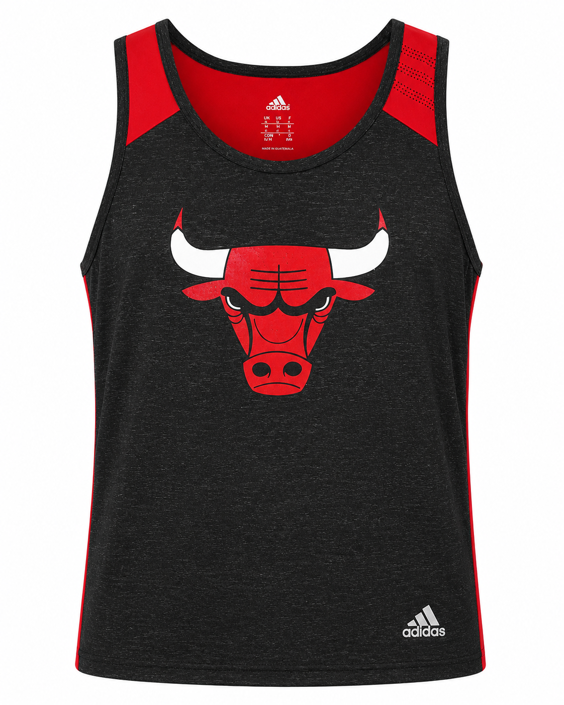 Chicago Bulls Gray Mens Climalite Lightweight FAS Tank Top by Adidas product image 1, provided for visual reference and
